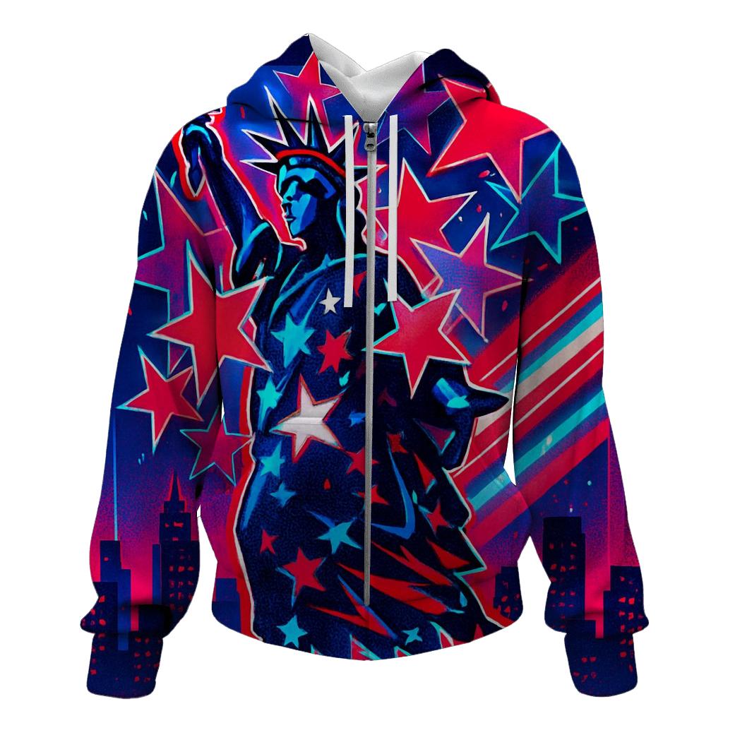 Liberty Neon Mosaic custom hoodies