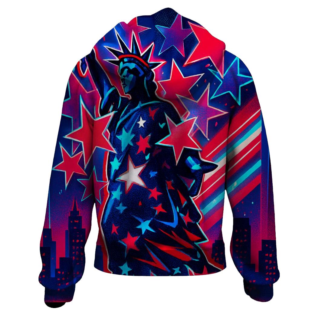 Liberty Neon Mosaic custom hoodies