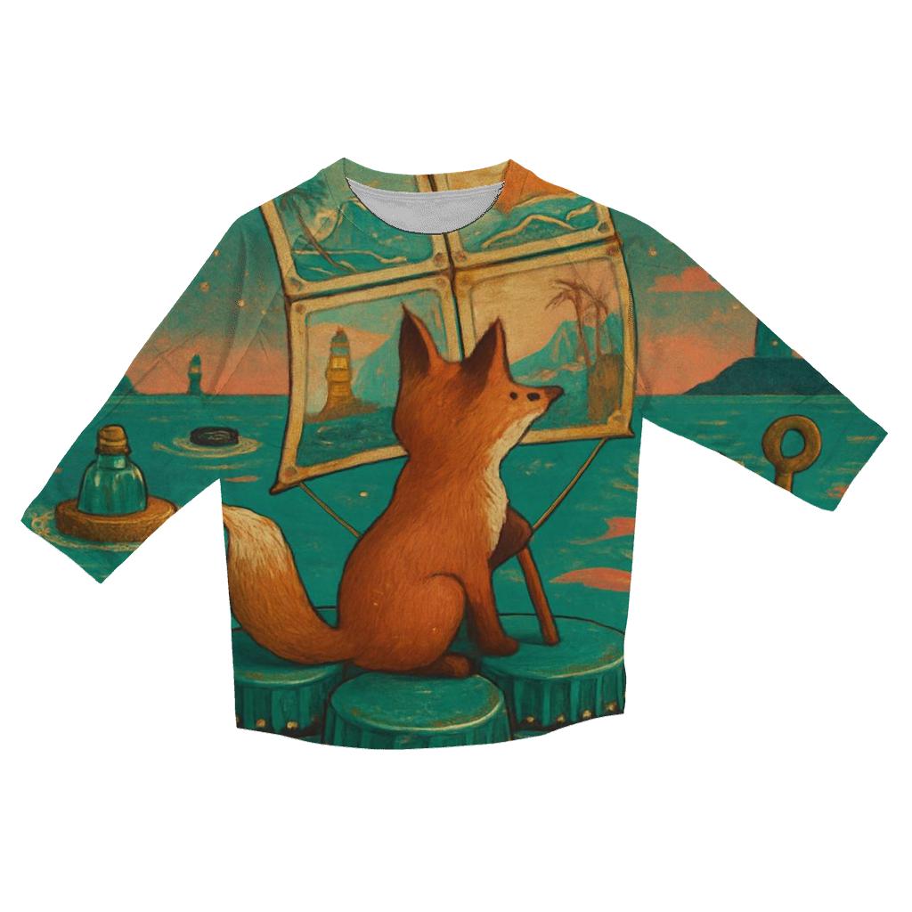 Bottlecap Sailor Fox designer 3/4 sleeve blouses