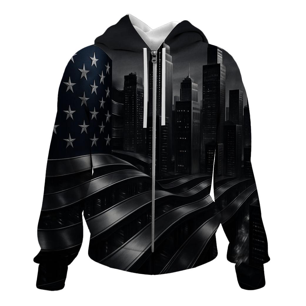 Starlit Skyline Weave hoodies fashion