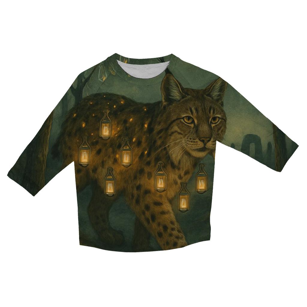 Lantern Forest Lynx designer 3/4 sleeve blouses