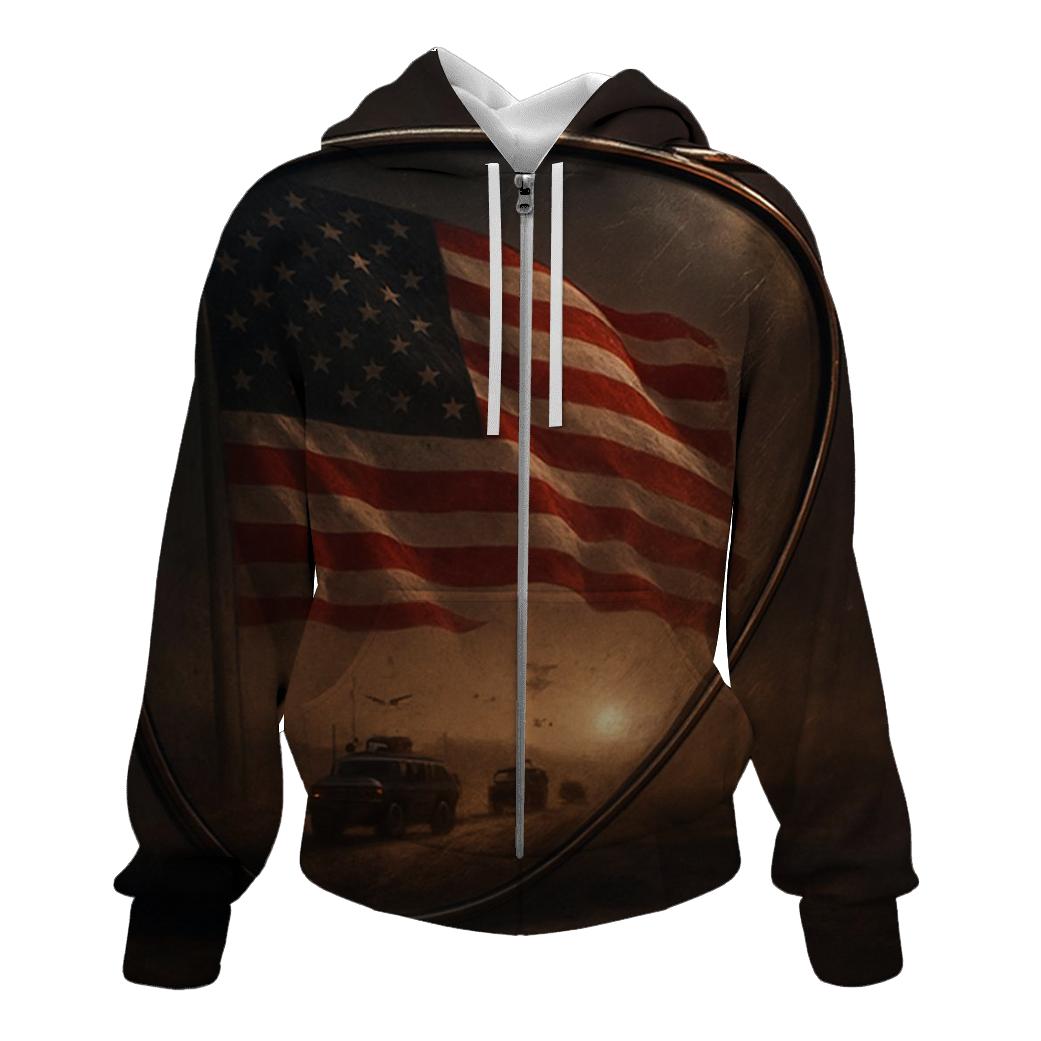 Frontline Reflection zip-up hoodies