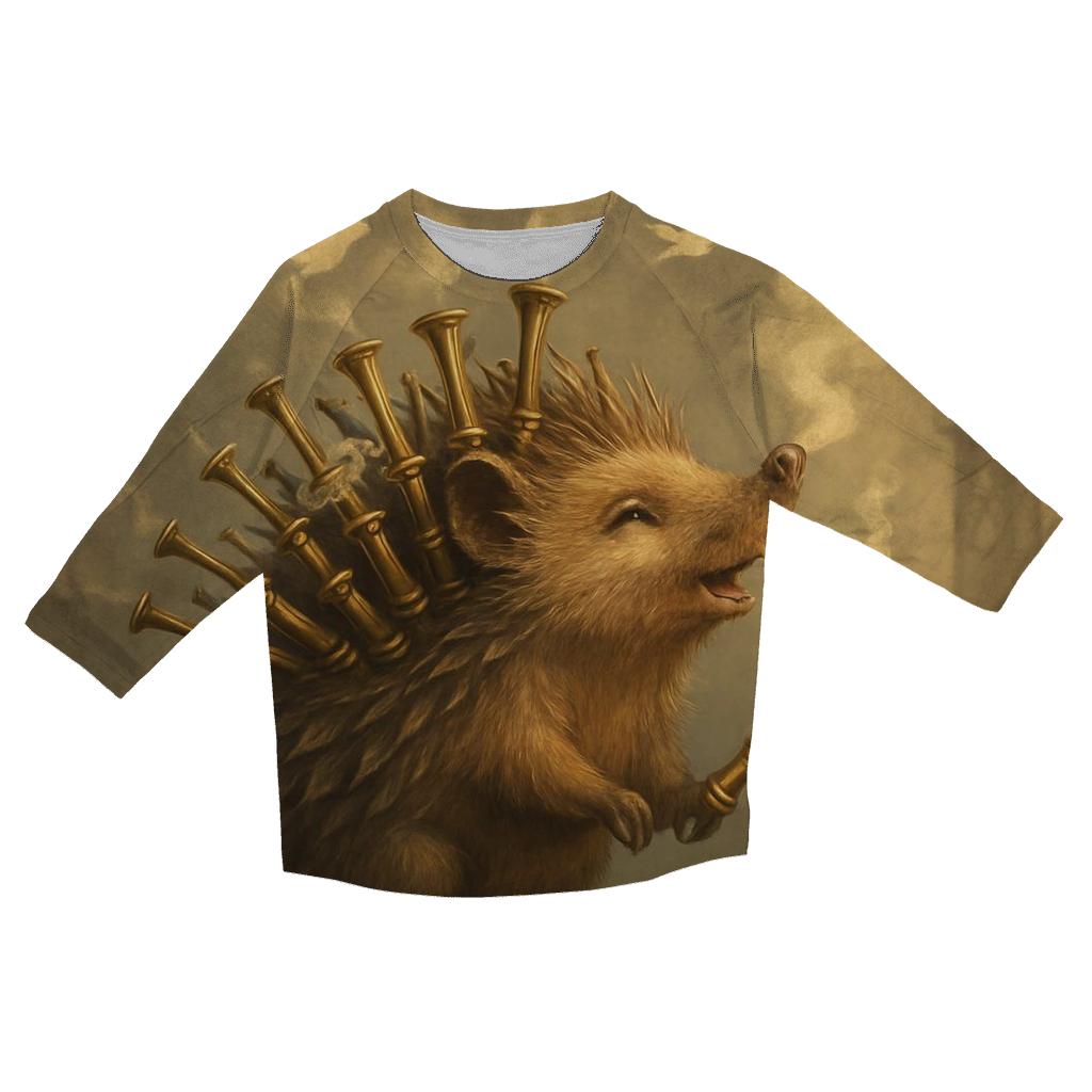 Steamwhistle Hedgehog custom 3/4 sleeve shirts