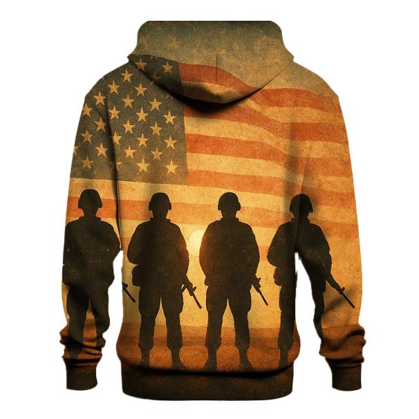 Veteran Silhouette Sunset designer hoodies