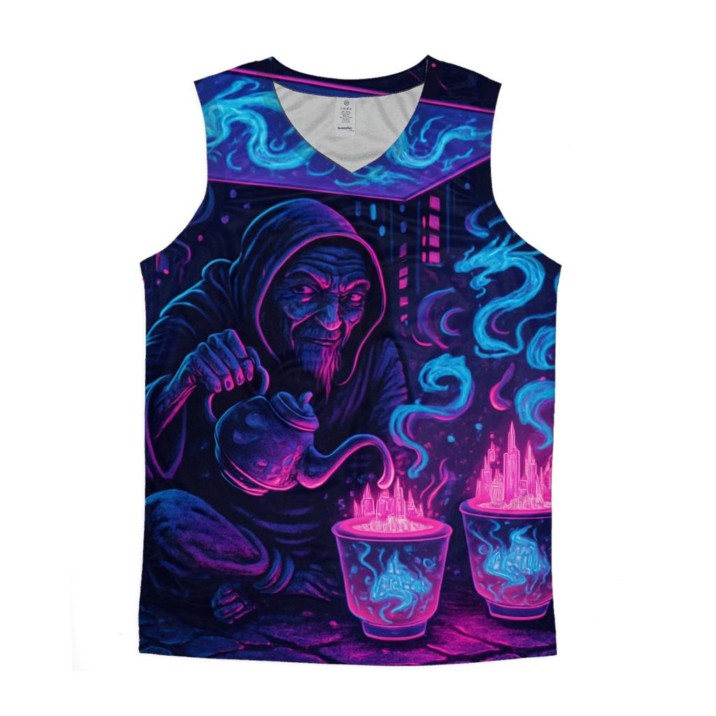 Neon Tea Stall Guardian designer workout tanks