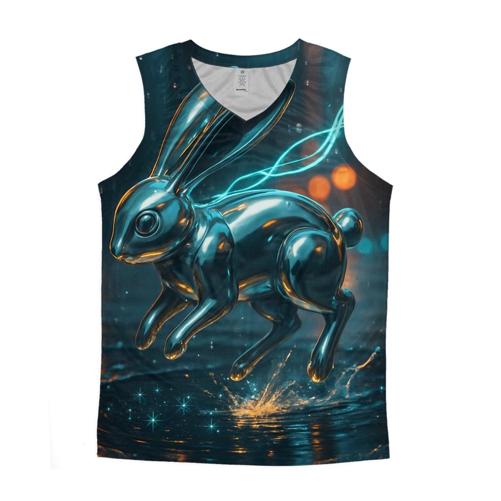 Chrome Rain Rabbit trendy fitted tank tops