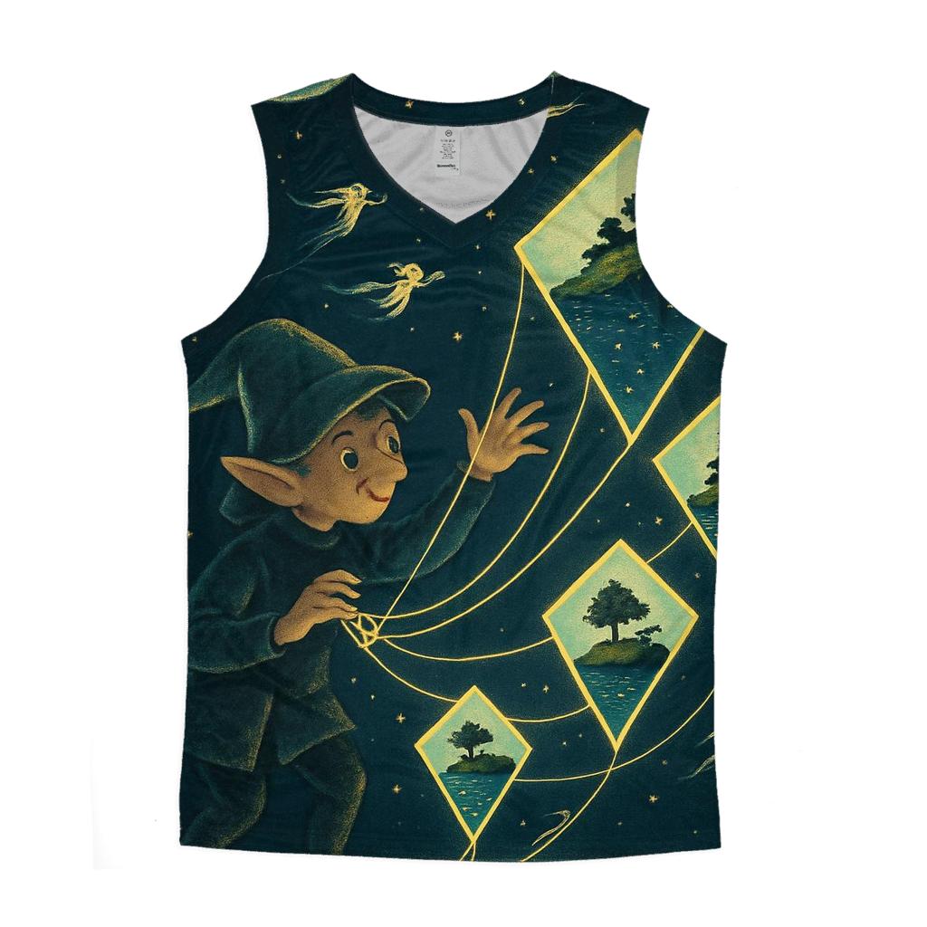 Stardust Kite Puppeteer sports performance tank tops