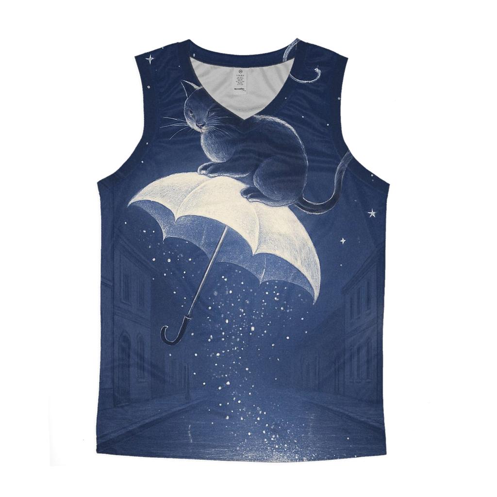 Moonbeam Umbrella Cat designer workout tanks