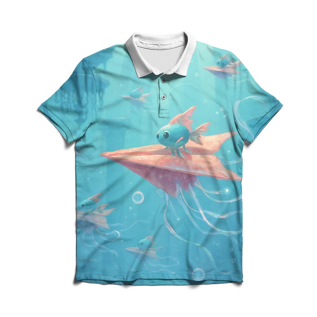 Paper Planes Of Atlantis stylish collar polo tees