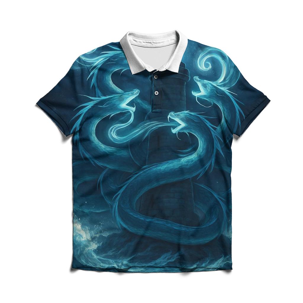 Lighthouse Serpent Choir designer slim fit polos