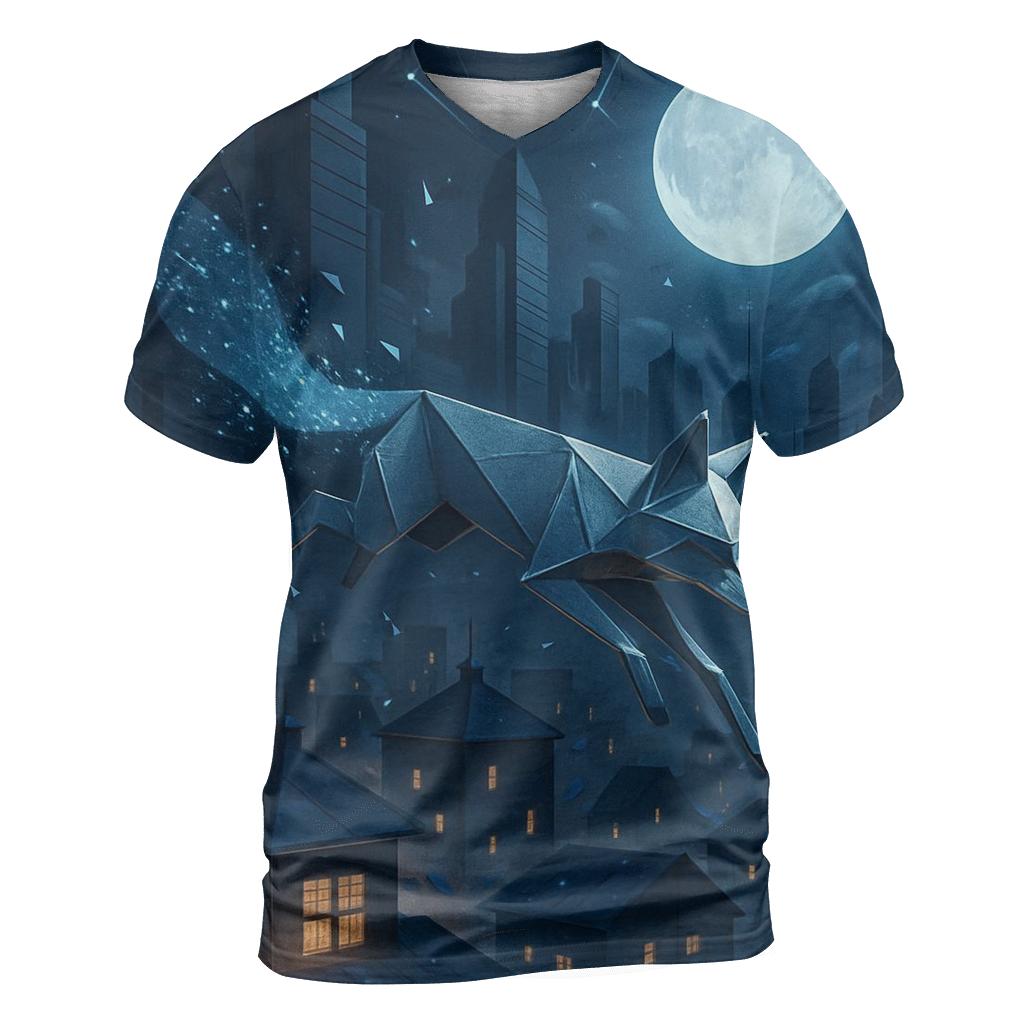 Midnight Paper Fox custom all-over print shirts