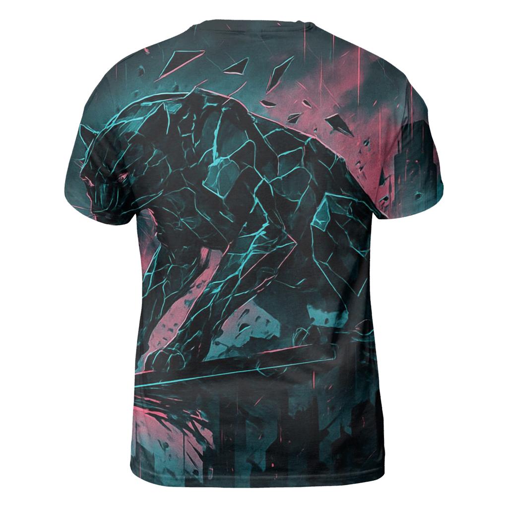 Fragmented Skyline Panther unique graphic print tees