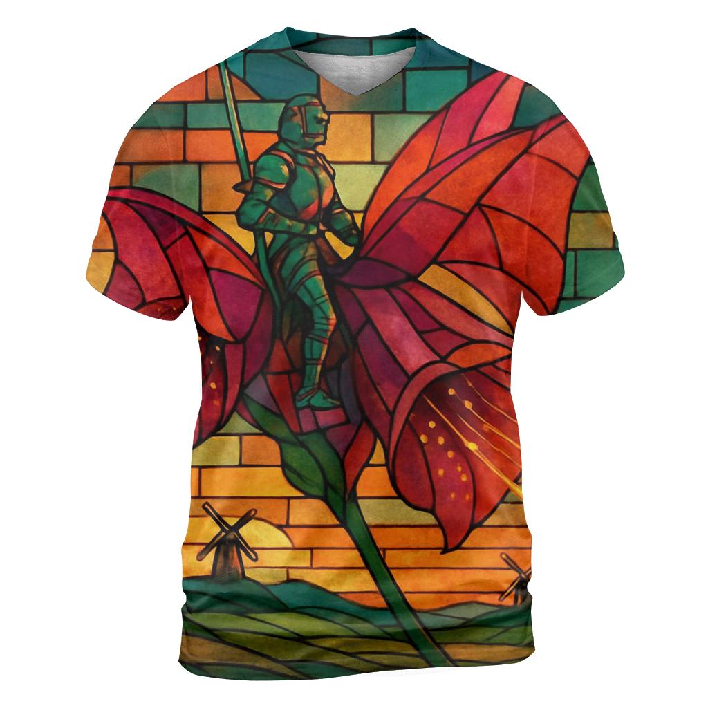 Tinted Glass Foxglove Rider statement graphic shirts