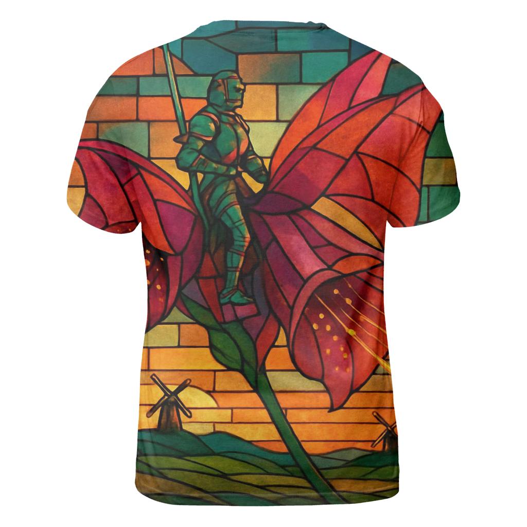 Tinted Glass Foxglove Rider statement graphic shirts