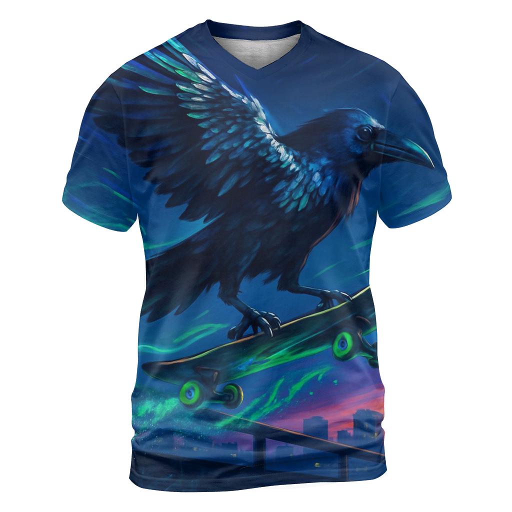 Solar Wind Skateboard Raven designer pattern shirts
