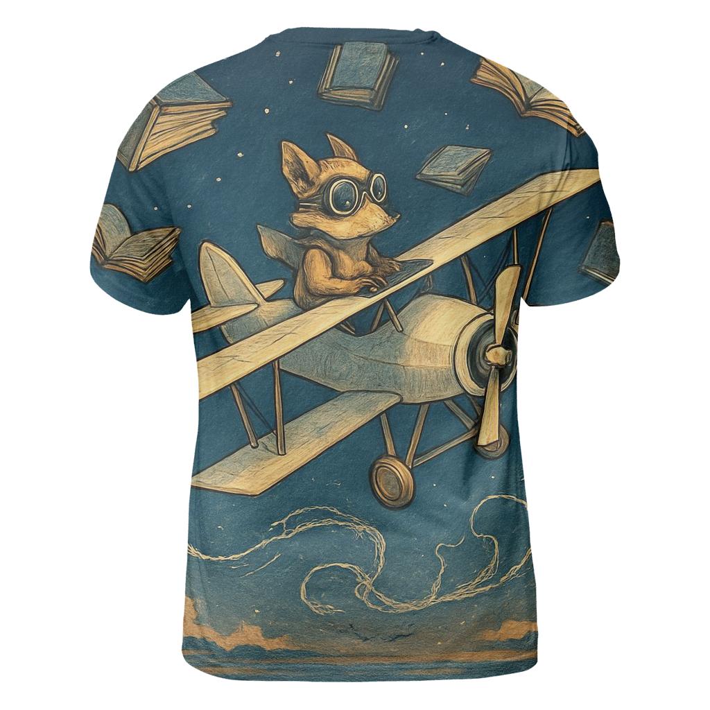 Paper Moon Biplane unique graphic print tees