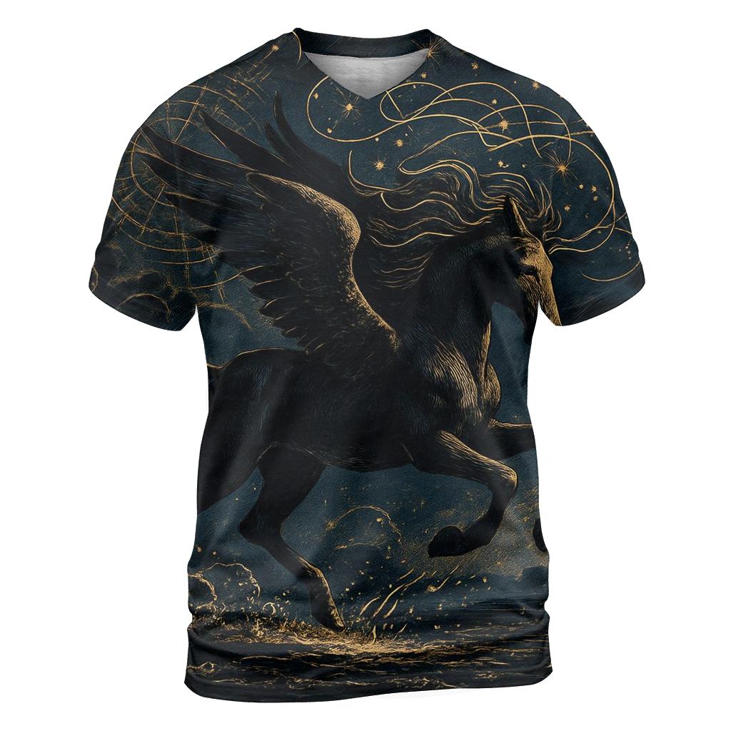Inkstorm Pegasus creative print fashion shirts