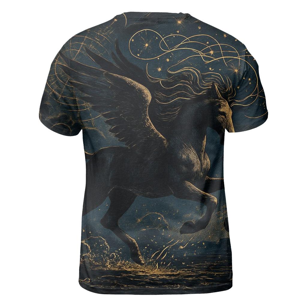 Inkstorm Pegasus creative print fashion shirts