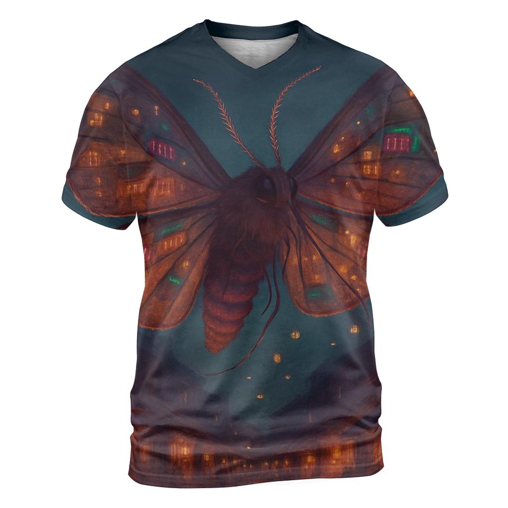 Gossamer Market Moth creative print fashion shirts