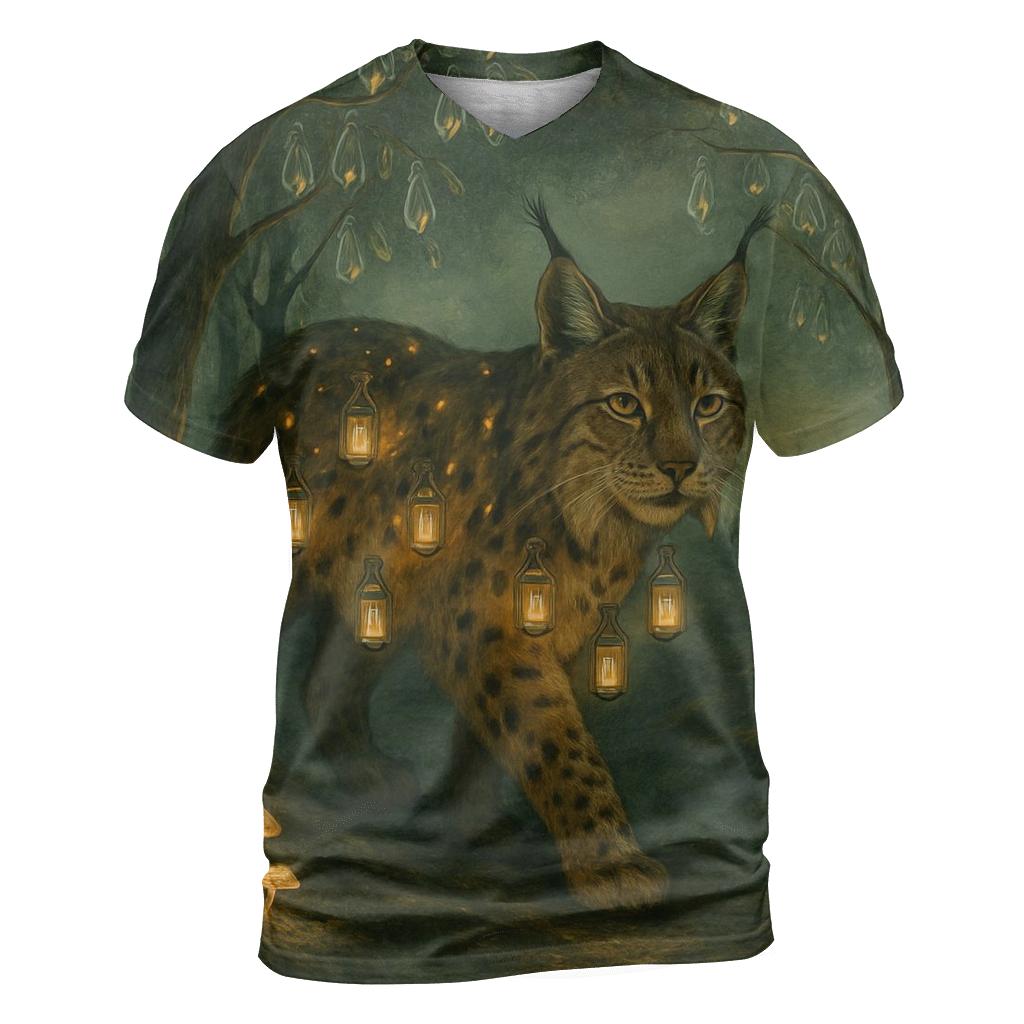 Lantern Forest Lynx designer pattern shirts