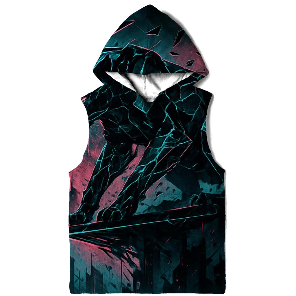 Fragmented Skyline Panther pullover hoodies