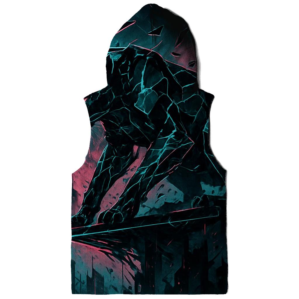 Fragmented Skyline Panther pullover hoodies