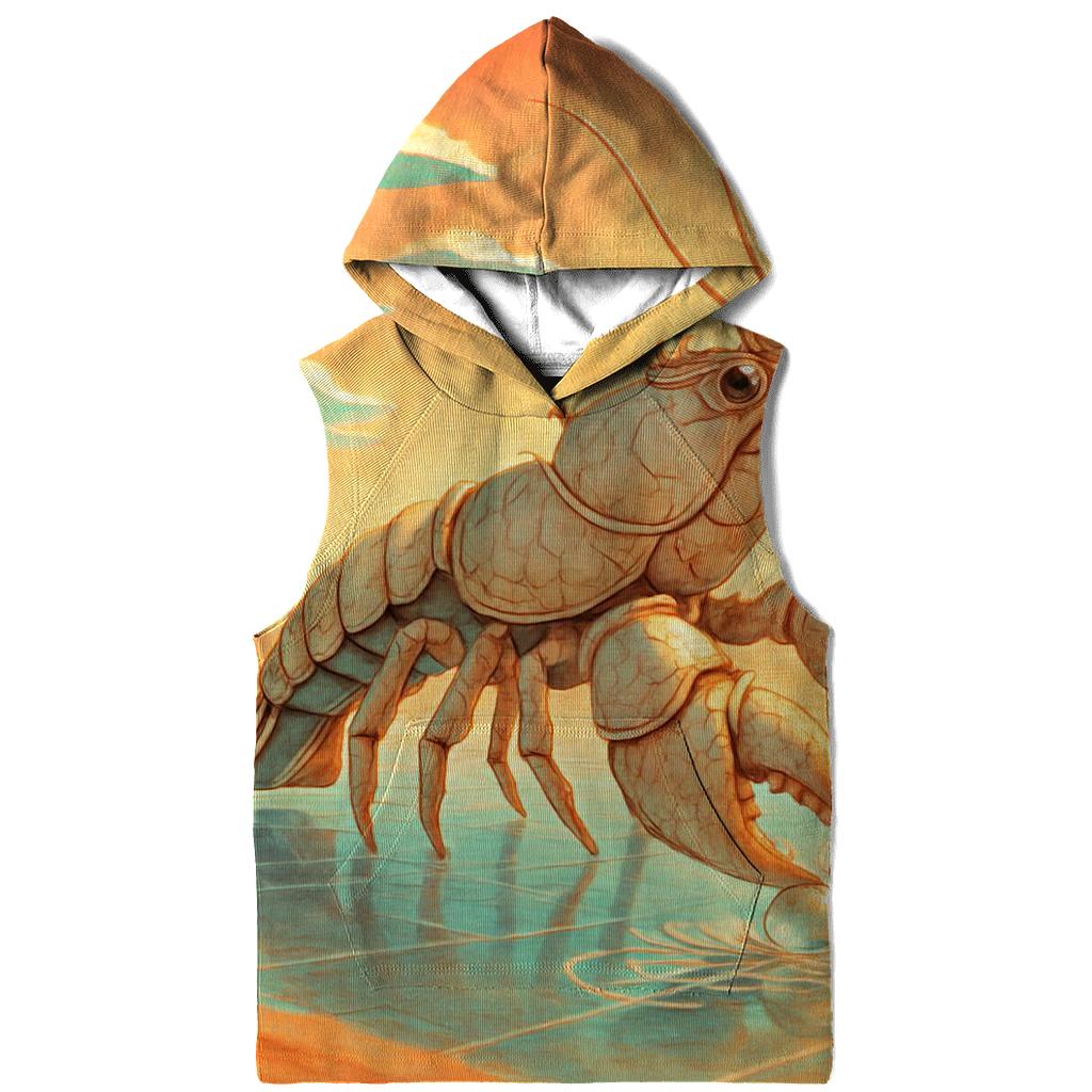 Midday Mirage Lobster embroidered hoodies