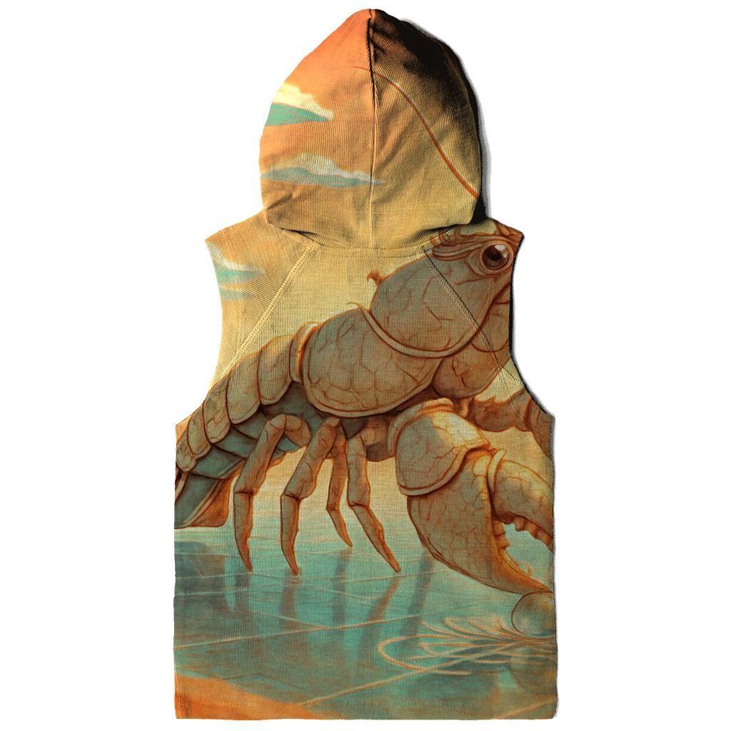 Midday Mirage Lobster embroidered hoodies