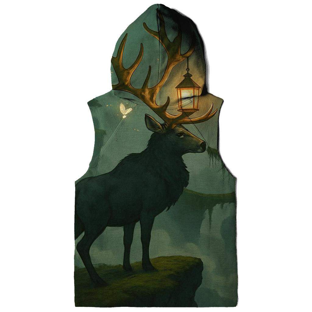 Fogbound Lantern Elk embroidered hoodies