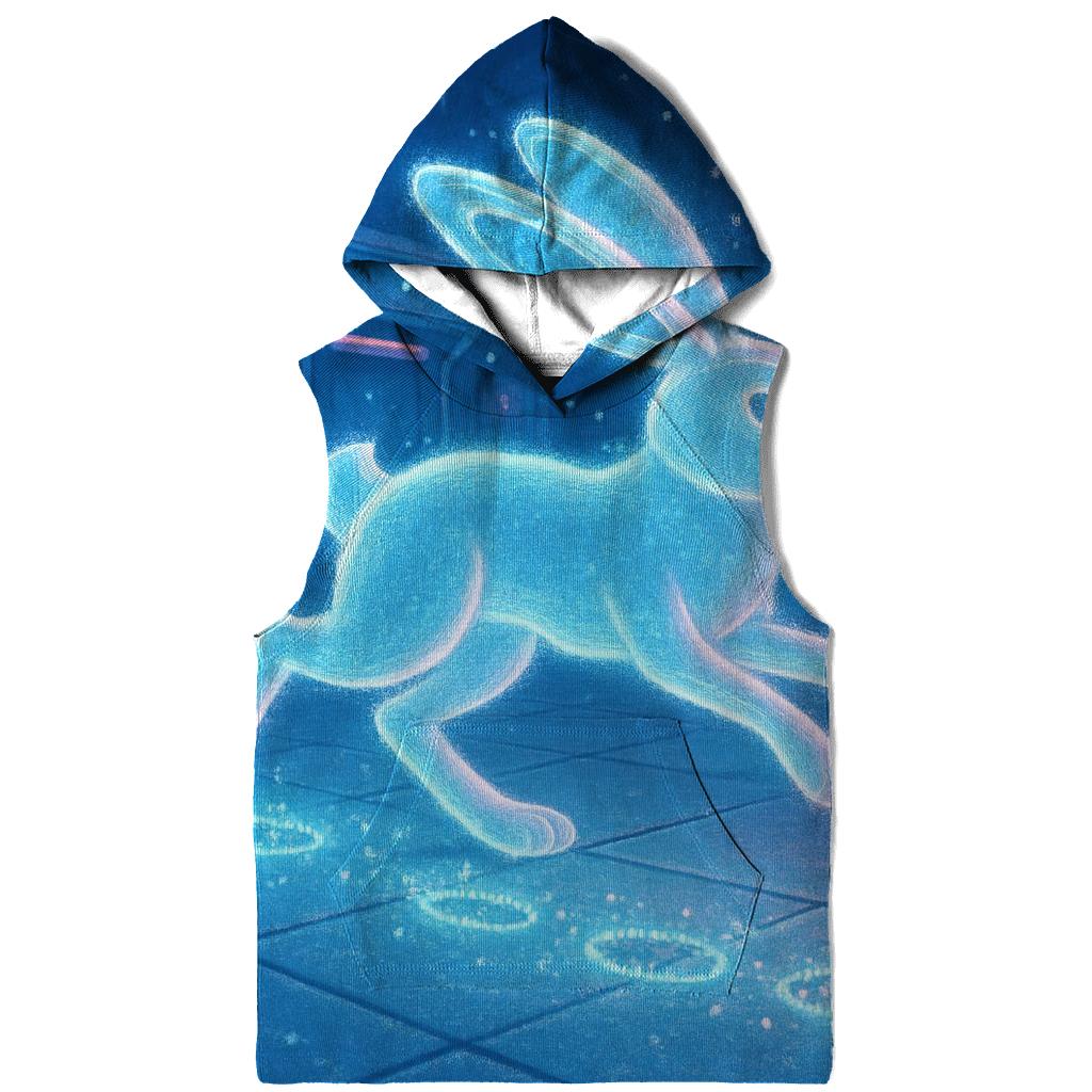 Frosted Neon Hare embroidered hoodies