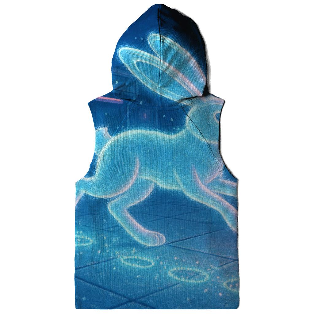 Frosted Neon Hare embroidered hoodies