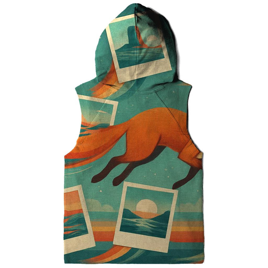 Polaroid Comet Fox embroidered hoodies