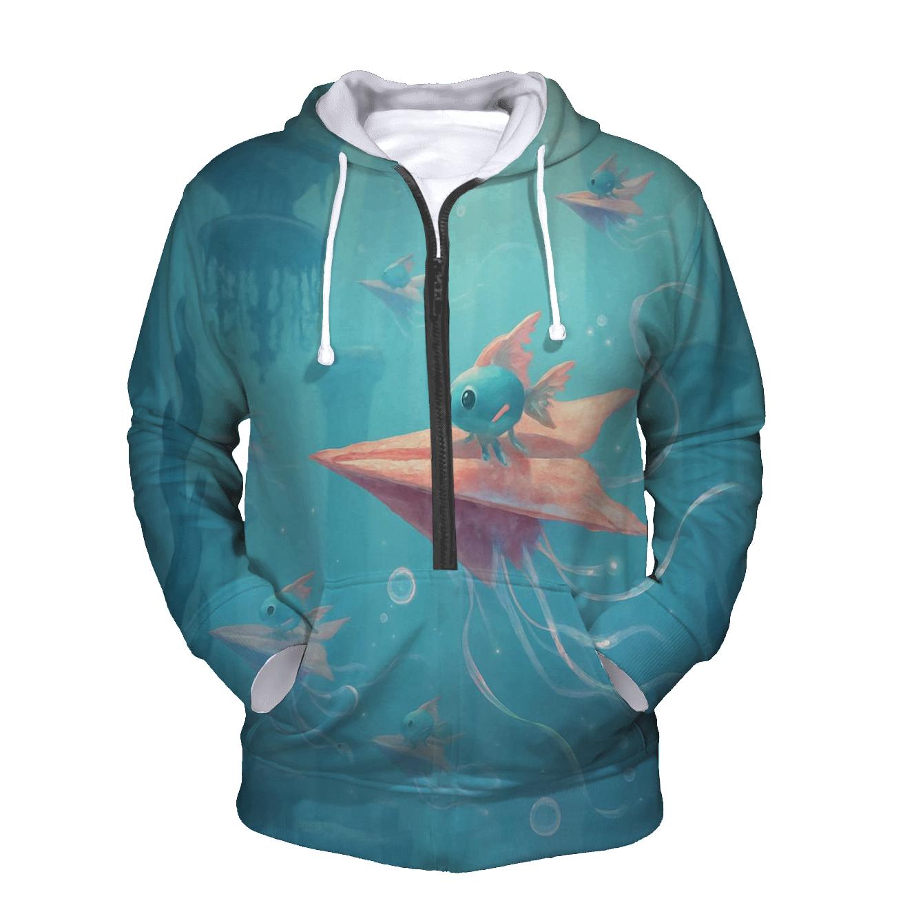 Paper Planes Of Atlantis zip-up hoodies