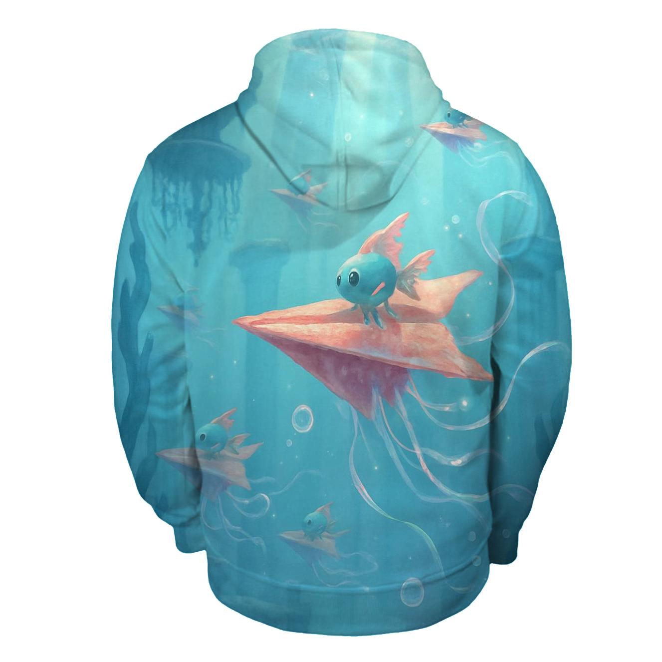 Paper Planes Of Atlantis zip-up hoodies