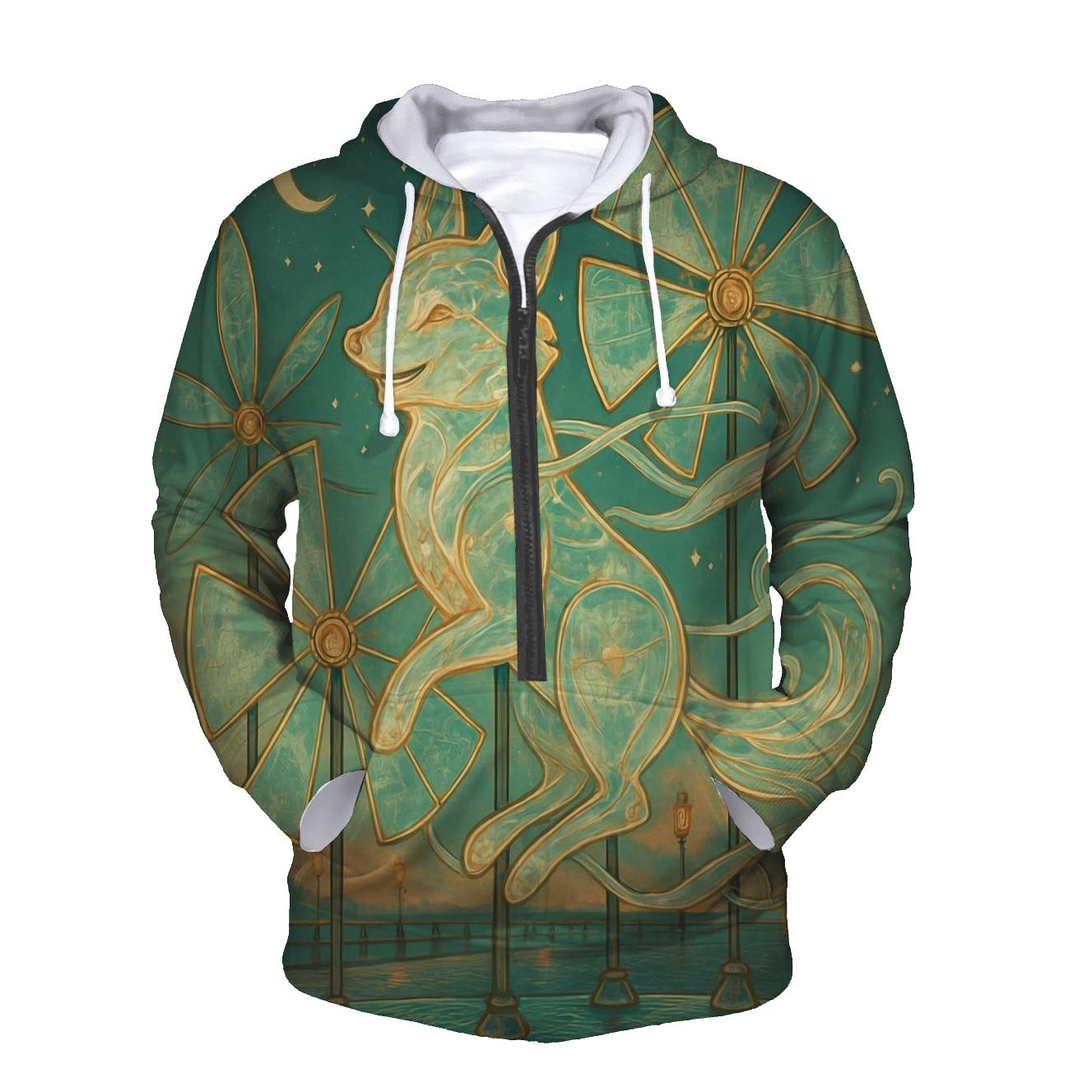 Glasswind Carousel Fox pullover hoodies