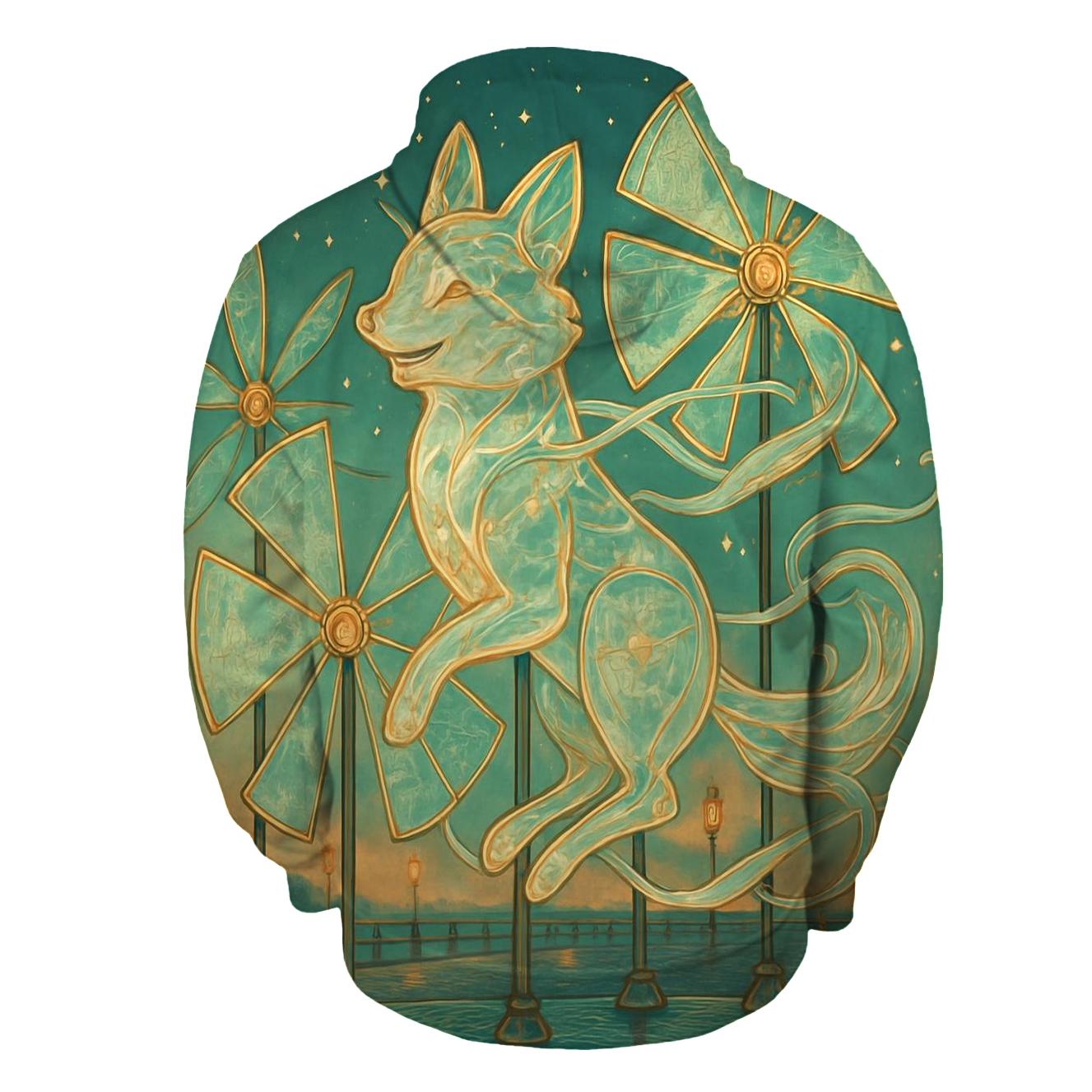 Glasswind Carousel Fox pullover hoodies