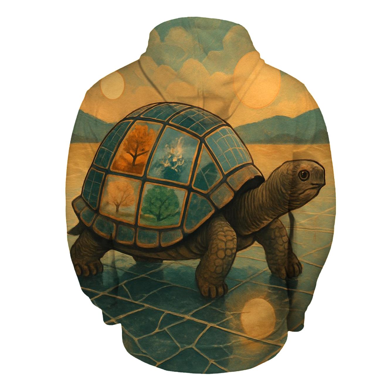 Solar Mosaic Tortoise premium hoodies