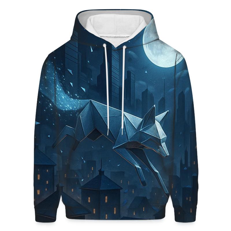 Midnight Paper Fox pullover hoodies