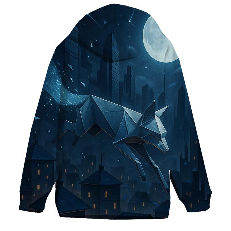Midnight Paper Fox pullover hoodies