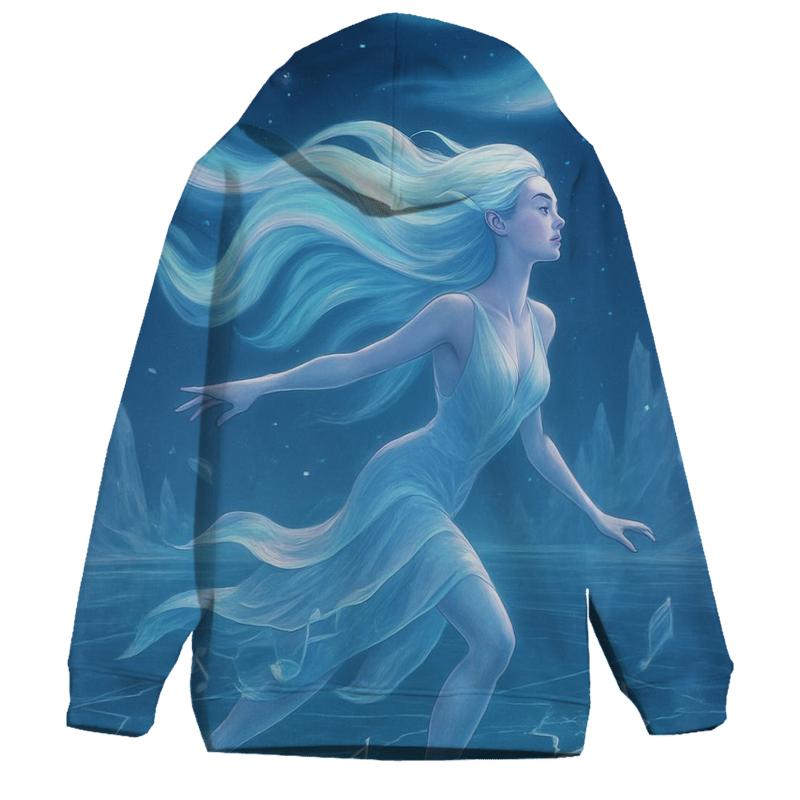 Aurora Skate Siren embroidered hoodies