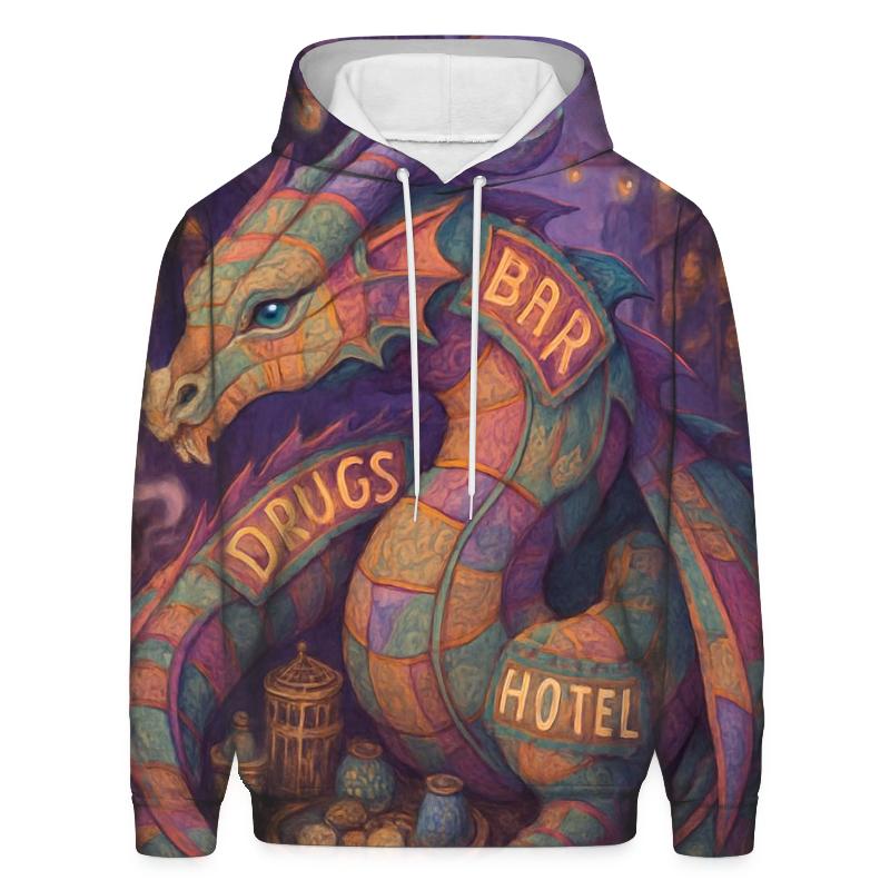 Violet Secondhand Dragon hoodie designs