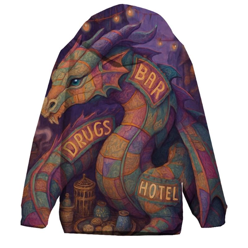 Violet Secondhand Dragon hoodie designs