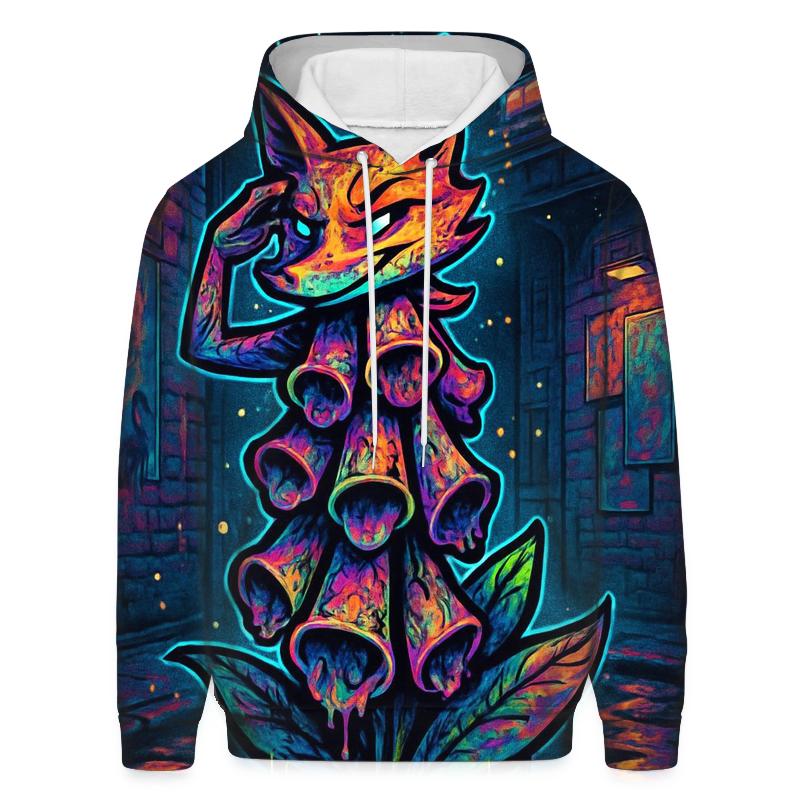 Chromatic Alley Foxglove embroidered hoodies