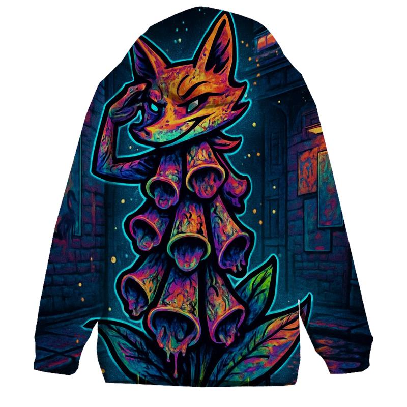 Chromatic Alley Foxglove embroidered hoodies