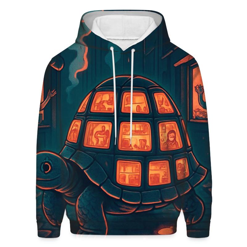 Glimmering Alley Tortoise graphic hoodies