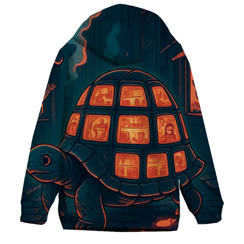 Glimmering Alley Tortoise graphic hoodies