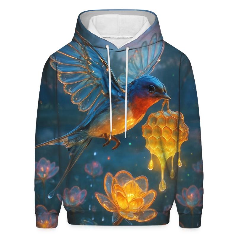 Glass Hive Swallow embroidered hoodies