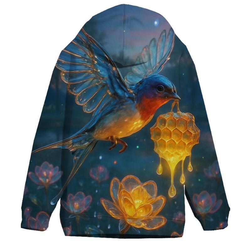Glass Hive Swallow embroidered hoodies