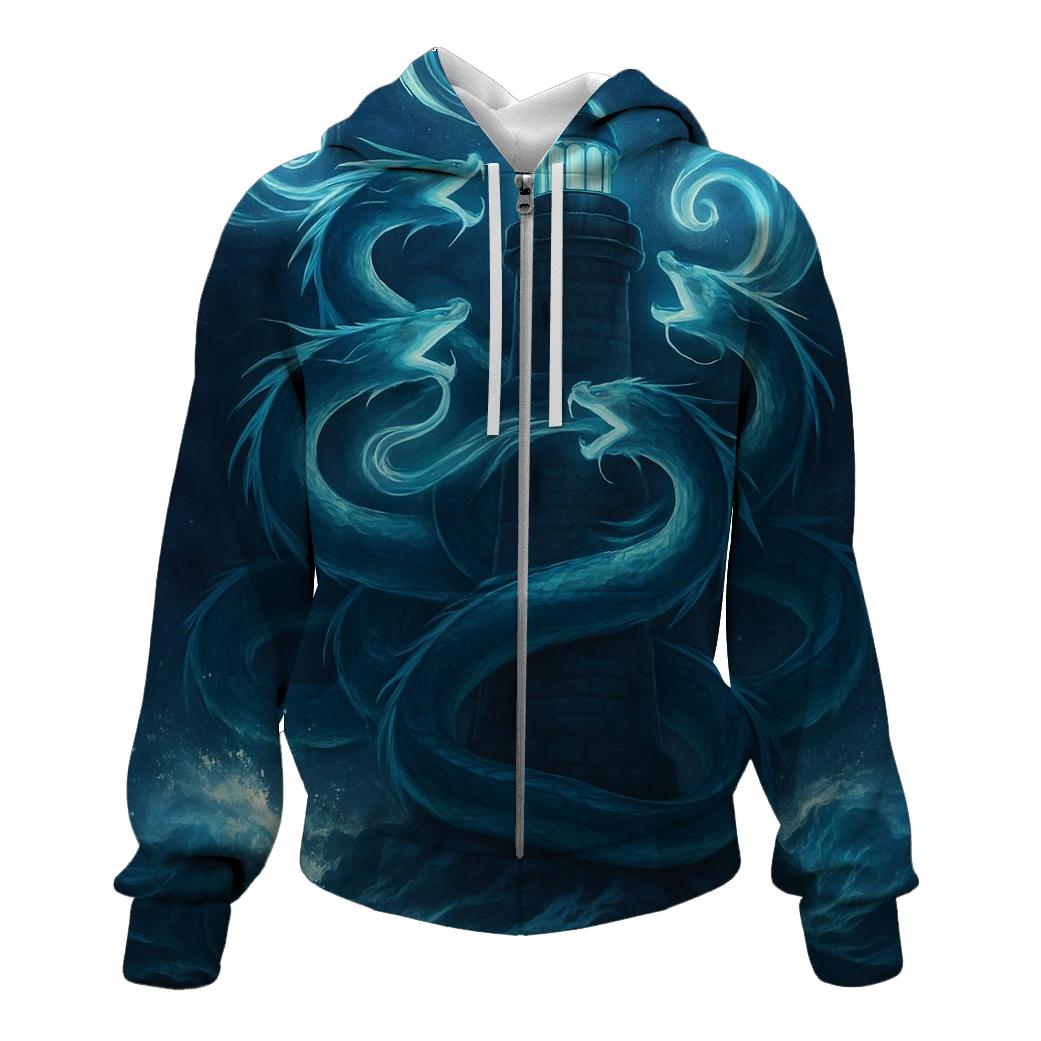 Lighthouse Serpent Choir zip-up hoodies