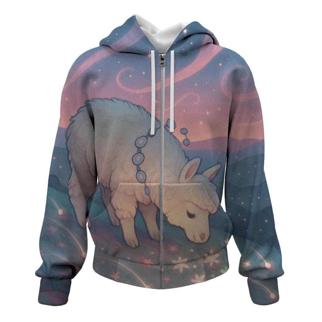 Meteor Garden Llama printed hoodies